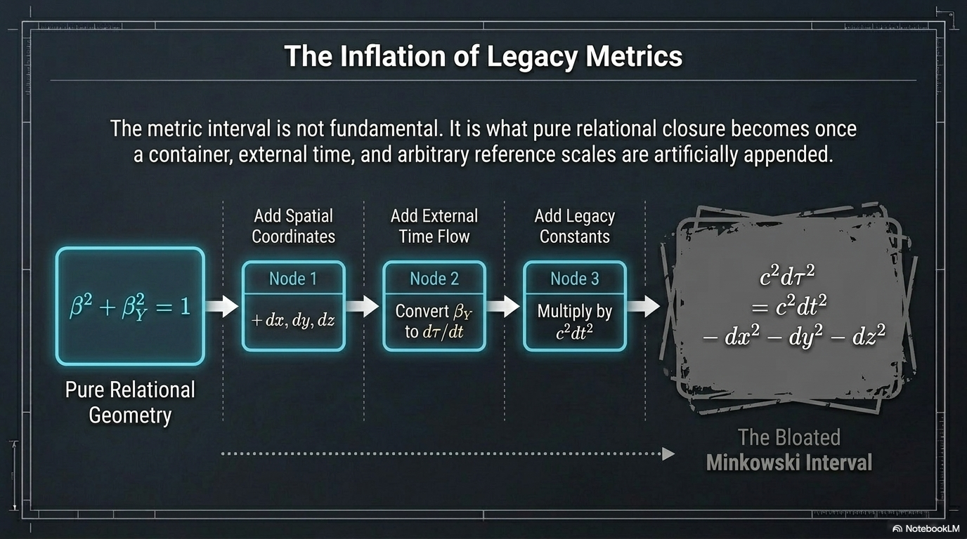 Minkowski interval as the inflation of S¹ closure